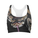 Python Snake Print Women's Sports Bra