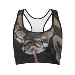 Python Snake Print Women's Sports Bra