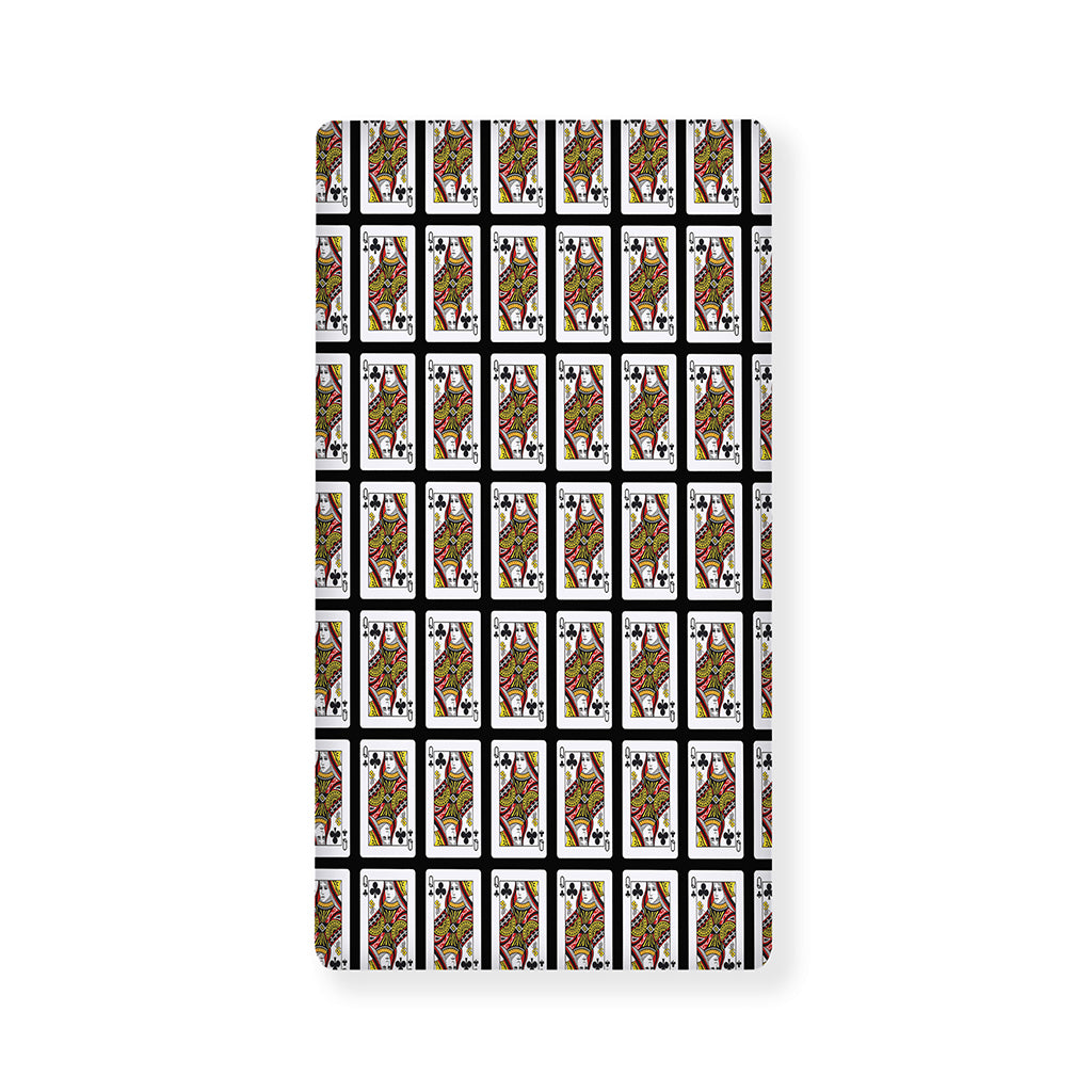 Queen Of Clubs Pattern Print Baby Crib Sheet