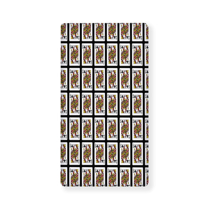 Queen Of Clubs Pattern Print Baby Crib Sheet