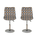 Queen Of Clubs Pattern Print Bar Stool Covers
