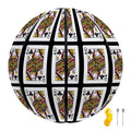 Queen Of Clubs Pattern Print Basketball
