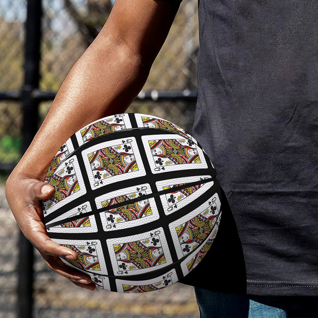 Queen Of Clubs Pattern Print Basketball