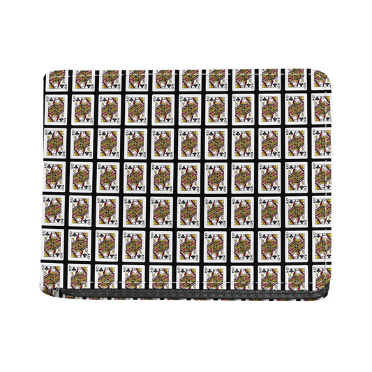 Queen Of Clubs Pattern Print Bifold Wallet
