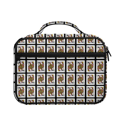 Queen Of Clubs Pattern Print Briefcase Bible Bag