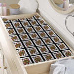 Queen Of Clubs Pattern Print Changing Pad Cover