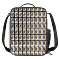 Queen Of Clubs Pattern Print Crossbody Lunch Bag