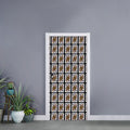 Queen Of Clubs Pattern Print Door Sticker