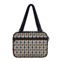 Queen Of Clubs Pattern Print Double Strap Bible Bag