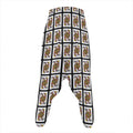 Queen Of Clubs Pattern Print Hammer Pants
