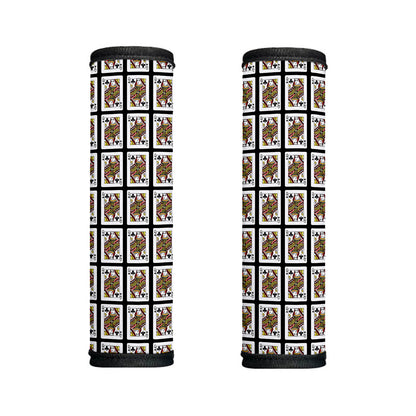 Queen Of Clubs Pattern Print Handle Covers