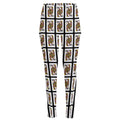Queen Of Clubs Pattern Print High-Waisted Pocket Leggings