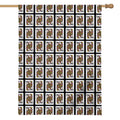 Queen Of Clubs Pattern Print House Flag