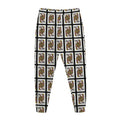 Queen Of Clubs Pattern Print Jogger Pants
