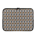 Queen Of Clubs Pattern Print Laptop Sleeve