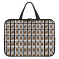 Queen Of Clubs Pattern Print Laptop Sleeve With Handle
