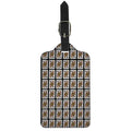 Queen Of Clubs Pattern Print Luggage Tag