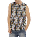Queen Of Clubs Pattern Print Men's Fitness Tank Top