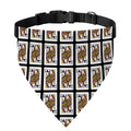 Queen Of Clubs Pattern Print Over The Collar Dog Bandana
