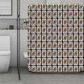 Queen Of Clubs Pattern Print Polyester Shower Curtain