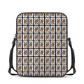 Queen Of Clubs Pattern Print Rectangular Crossbody Bag