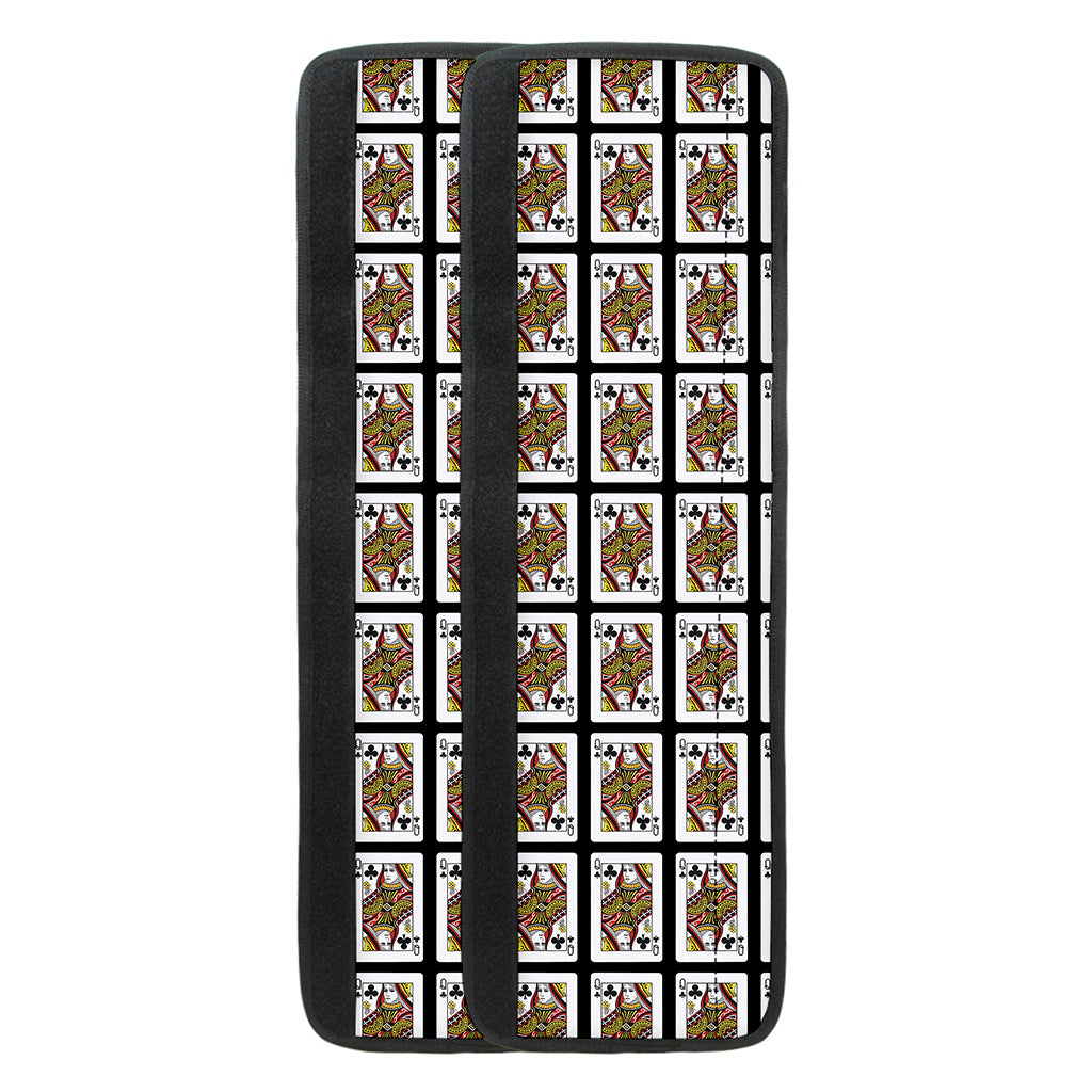 Queen Of Clubs Pattern Print Refrigerator Handle Covers