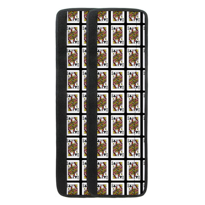 Queen Of Clubs Pattern Print Refrigerator Handle Covers
