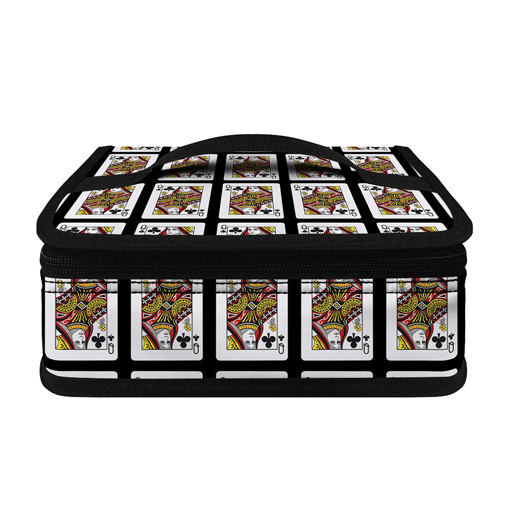 Queen Of Clubs Pattern Print Small Lunch Bag