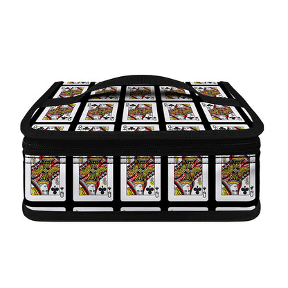 Queen Of Clubs Pattern Print Small Lunch Bag