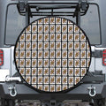 Queen Of Clubs Pattern Print Tire Cover