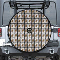 Queen Of Clubs Pattern Print Tire Cover With Camera Hole