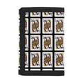 Queen Of Clubs Pattern Print Trifold Wallet