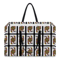 Queen Of Clubs Pattern Print Utility Tote Bag