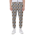 Queen Of Clubs Playing Card Pattern Print Scuba Joggers