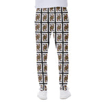 Queen Of Clubs Playing Card Pattern Print Scuba Joggers