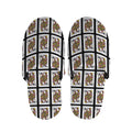 Queen Of Clubs Pattern Print Slippers