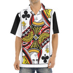 Queen Of Clubs Playing Card Print Aloha Shirt