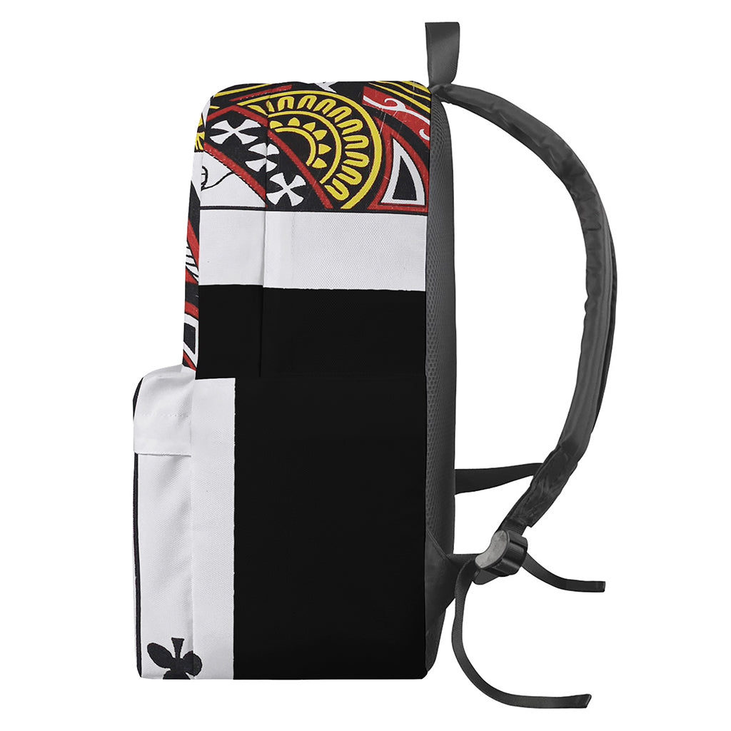 Queen Of Clubs Playing Card Print Backpack
