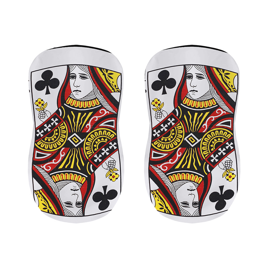 Queen Of Clubs Playing Card Print Bar Stool Covers