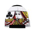 Queen Of Clubs Playing Card Print Beanie