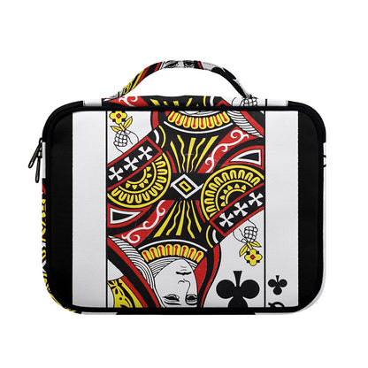 Queen Of Clubs Playing Card Print Briefcase Bible Bag