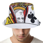 Queen Of Clubs Playing Card Print Bucket Hat