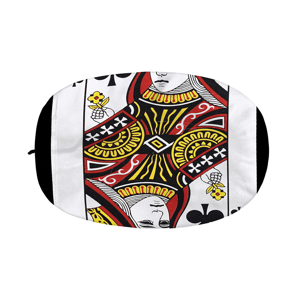 Queen Of Clubs Playing Card Print Car Side Mirror Covers