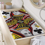 Queen Of Clubs Playing Card Print Changing Pad Cover