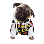 Queen Of Clubs Playing Card Print Dog Zip Up Hoodie