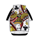 Queen Of Clubs Playing Card Print Dog Zip Up Hoodie