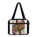 Queen Of Clubs Playing Card Print Double Strap Bible Bag