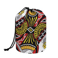 Queen Of Clubs Playing Card Print Drawstring Makeup Bag