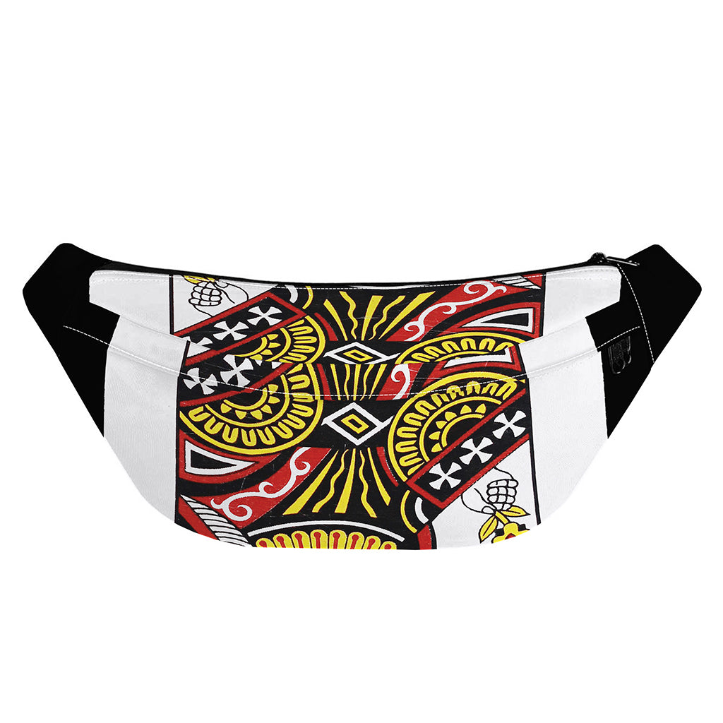 Queen Of Clubs Playing Card Print Fanny Pack