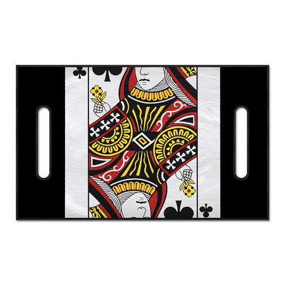 Queen Of Clubs Playing Card Print Golf Cart Seat Cover